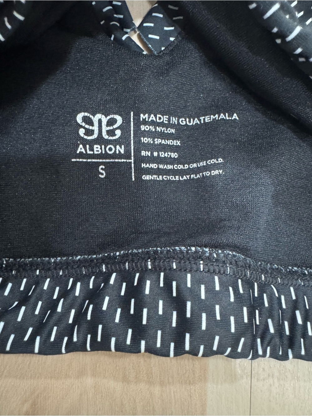 Albion Midnight Dash Women's 2 Piece Swimsuit Black White High Waist XS/S - Picture 8 of 16